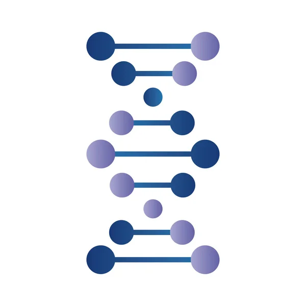 Niebiesko-fioletowe DNA — Wektor stockowy