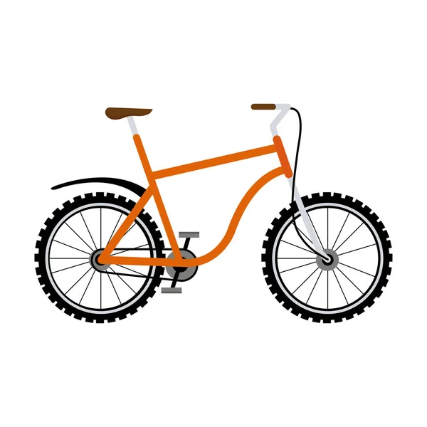 Veicolo arancione per biciclette — Vettoriale Stock