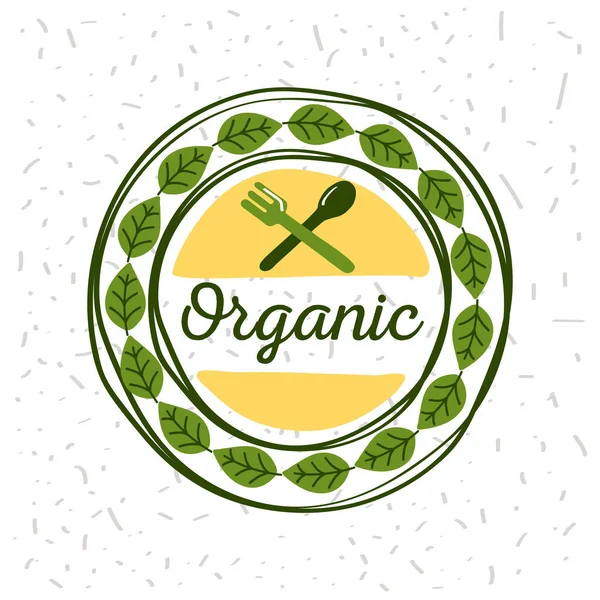 Label organic product — Stock Vector