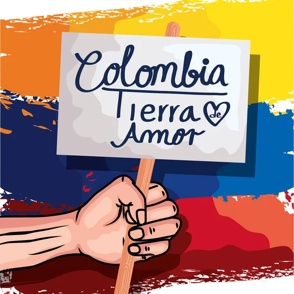 Sancaklı Kolombiyalı — Stok Vektör