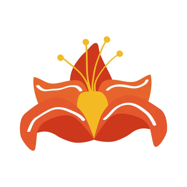 Kwiat storczyka pomarańczowy — Wektor stockowy