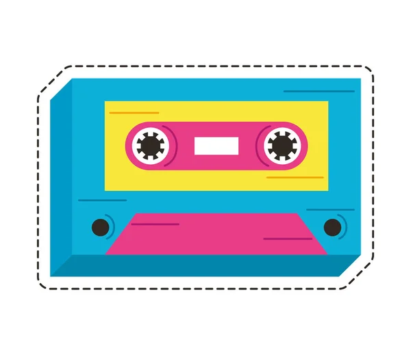 Music cassette retro — Stock Vector