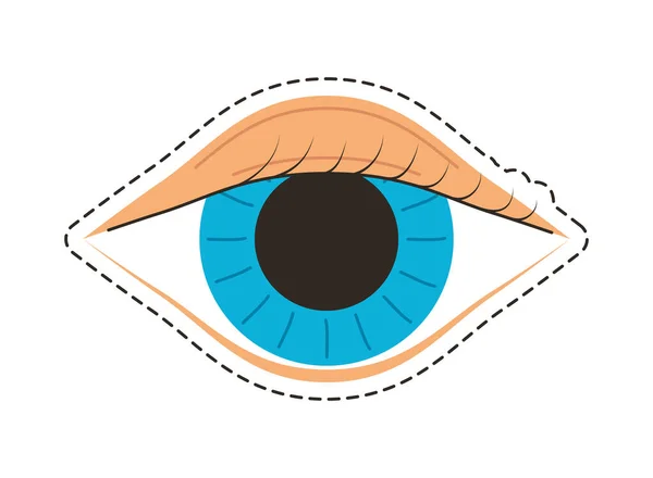Пластырь для глаз человека — стоковый вектор