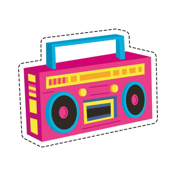 Boom box radia — Wektor stockowy