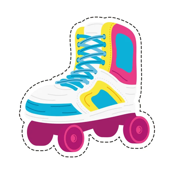 Skate roller patch — Stockvector