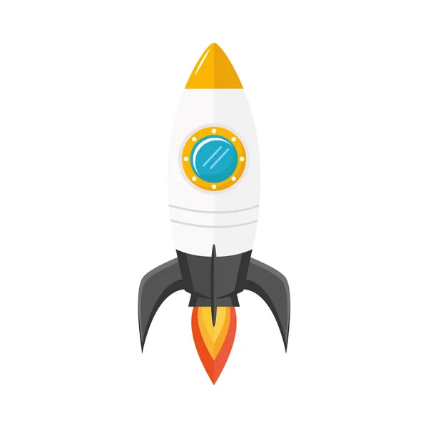 Rocket launcher fly — Stock Vector