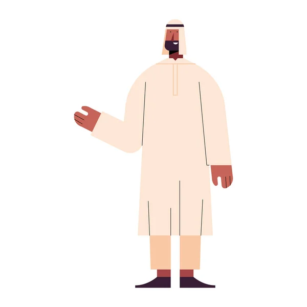 Muslim man character — Stock Vector