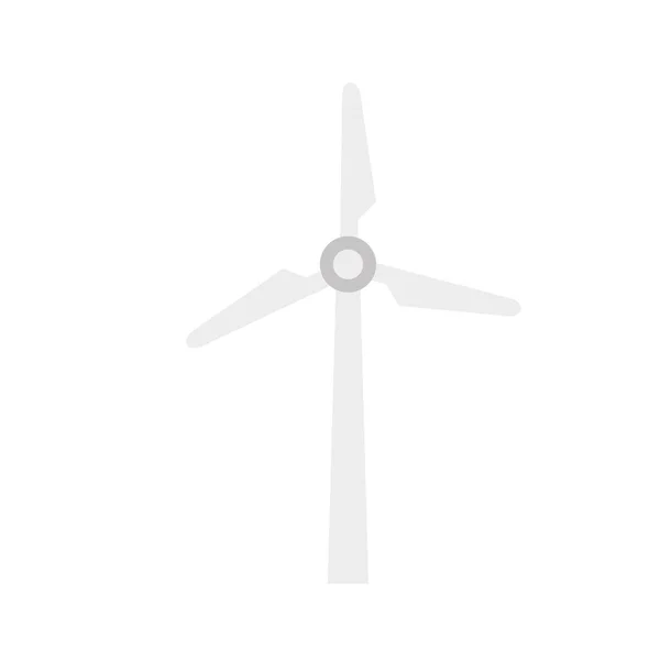 Witte windmolen — Stockvector
