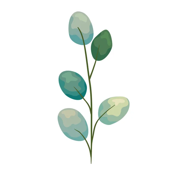 Grüne Pflanzenblätter — Stockvektor