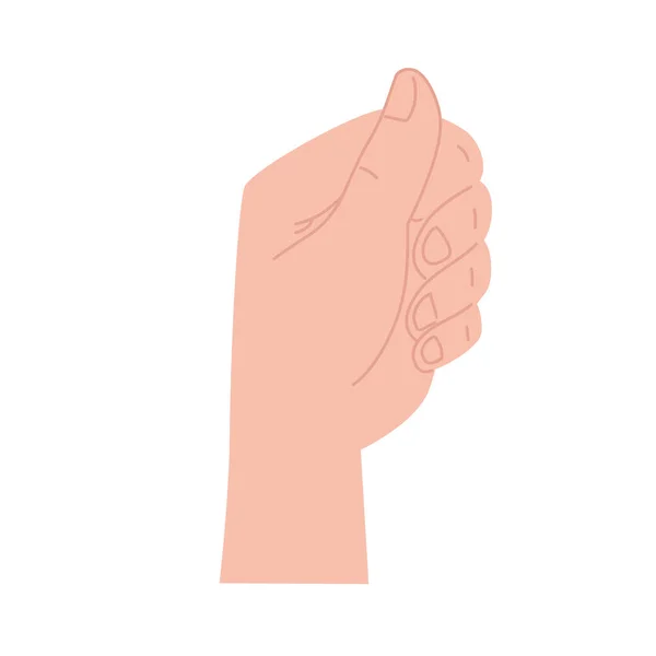 Menselijk handpictogram — Stockvector