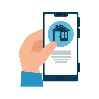 El ele tutuşan akıllı telefon.