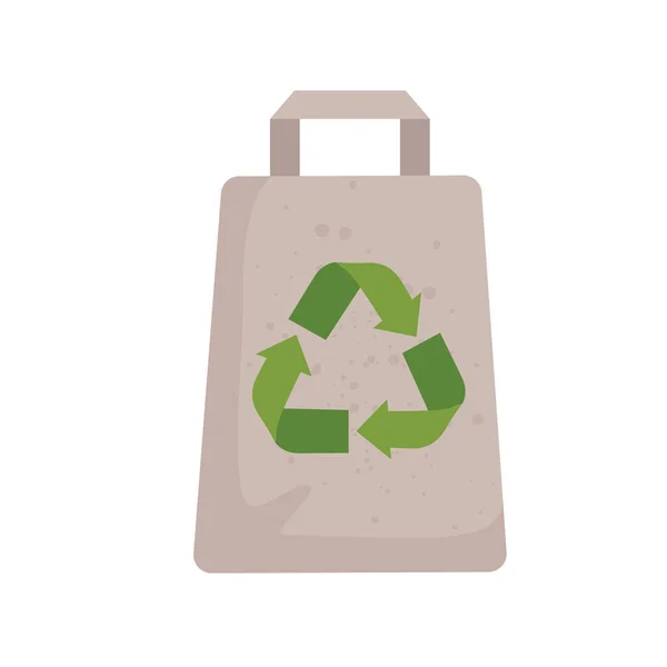 Icono de bolsa de reciclaje — Vector de stock