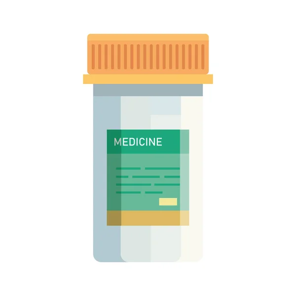 Pillole di medicina bottiglia — Vettoriale Stock