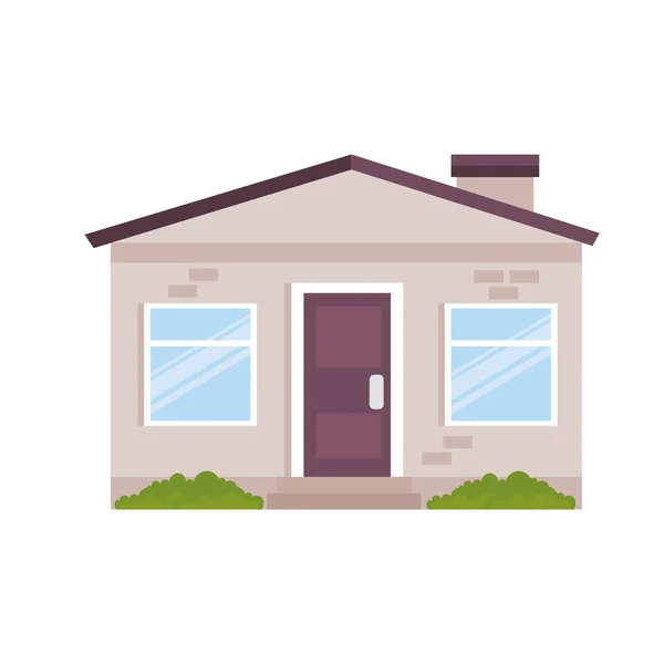 Casa con finestre — Vettoriale Stock