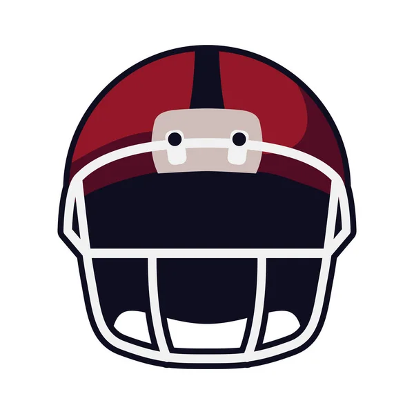 アメリカンフットボールヘルメットフロント — ストックベクタ