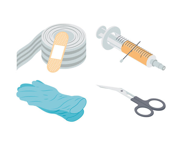 четыре иконки первой помощи