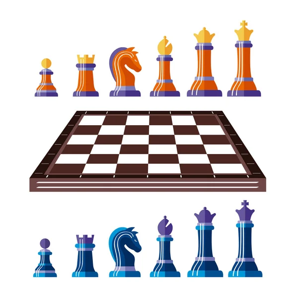 Тринадцать шахматных фигур — стоковый вектор