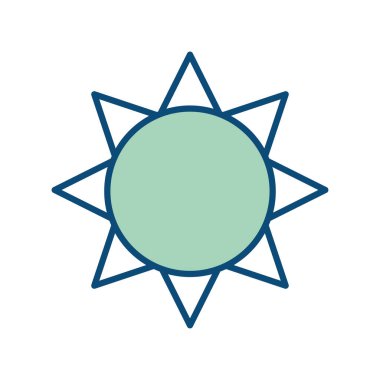 İzole edilmiş güneş simgesi