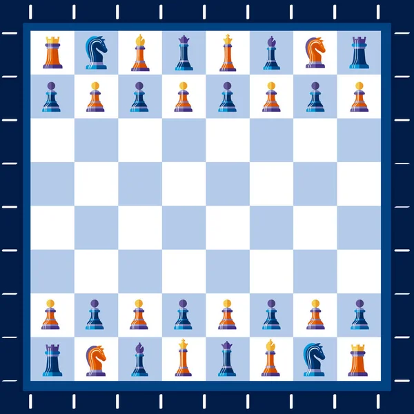Шахматный матч — стоковый вектор