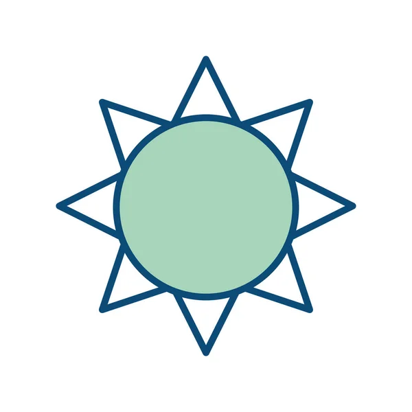 Vereinzelte Sonnensymbole — Stockvektor