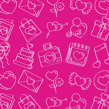 aşk karalamaları deseni