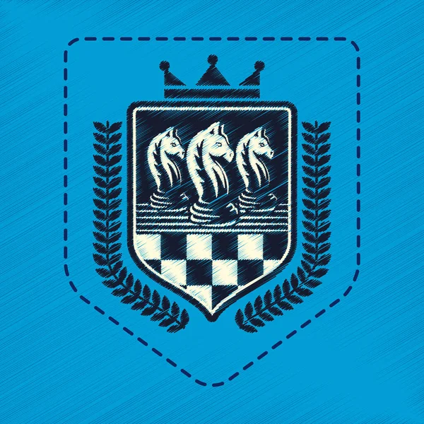 Emblem des Schachspiels — Stockvektor