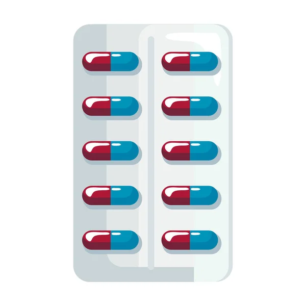 Pillole mediche compressa — Vettoriale Stock