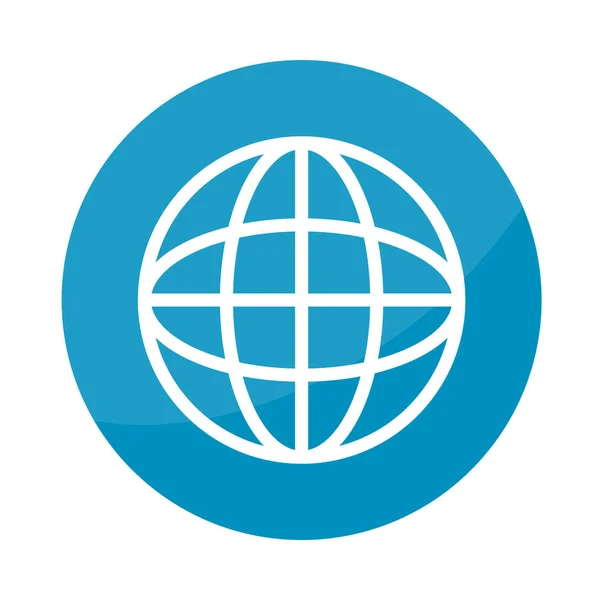 Global sphere icon — Stock Vector