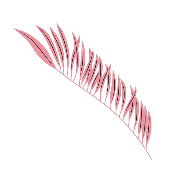 Icono de hoja rosa — Vector de stock