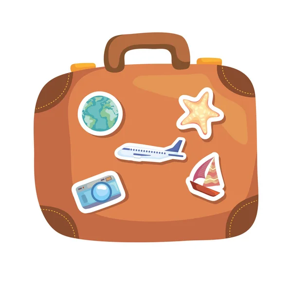 Travel bag icon — Stock Vector