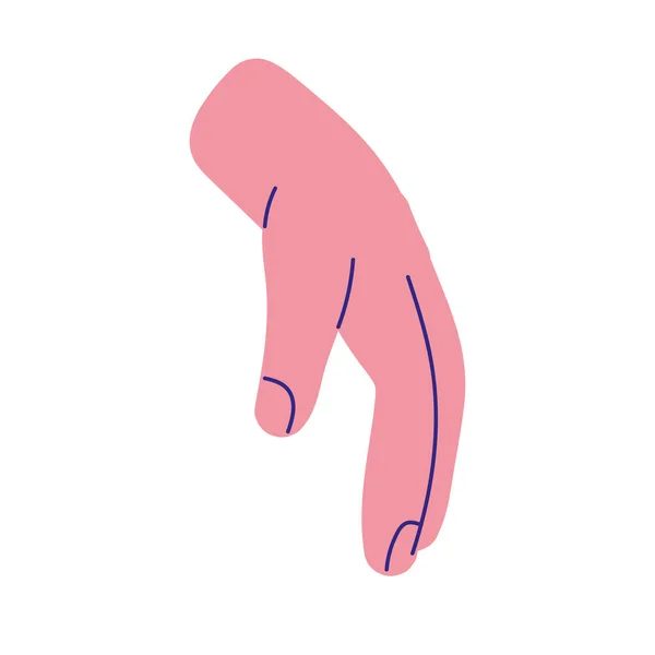 Gestes de la main ouverte — Image vectorielle