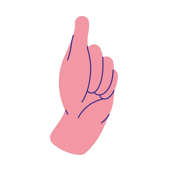 Рука людських жестів — стоковий вектор