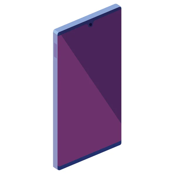 Ikona izometrického smartphonu — Stockový vektor