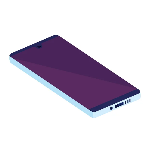 Isometric smartphone device — Stock Vector