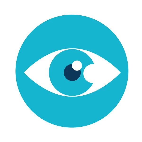 Simbolo di ricerca occhio — Vettoriale Stock