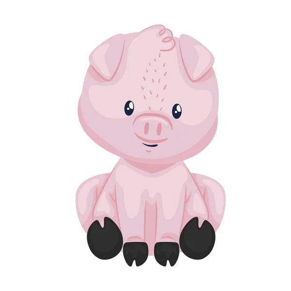 Cochon mignon — Image vectorielle