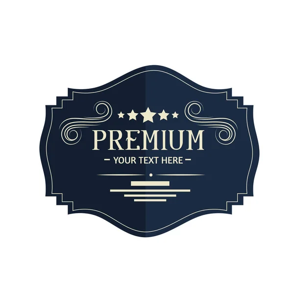 Premium label vintage — Stock Vector