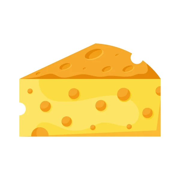 Piece of cheese — Stock Vector