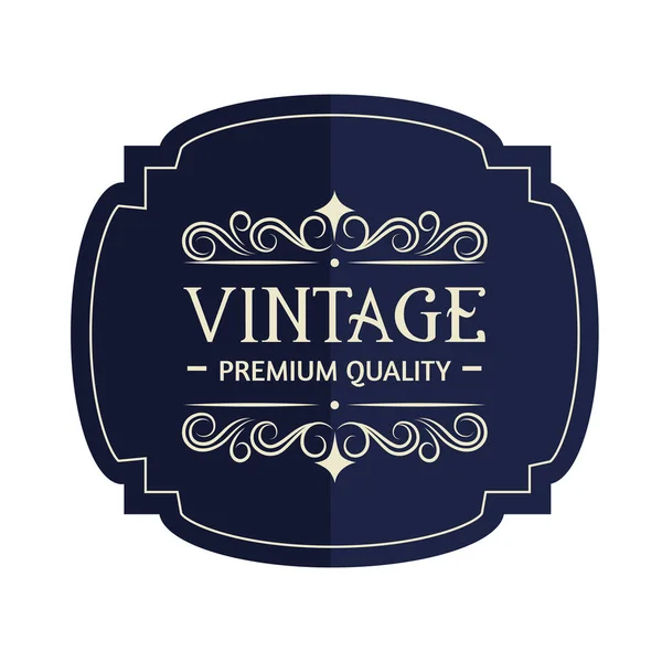 Label Vintage Ikone — Stockvektor