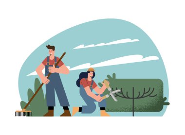 couple gardeners characters