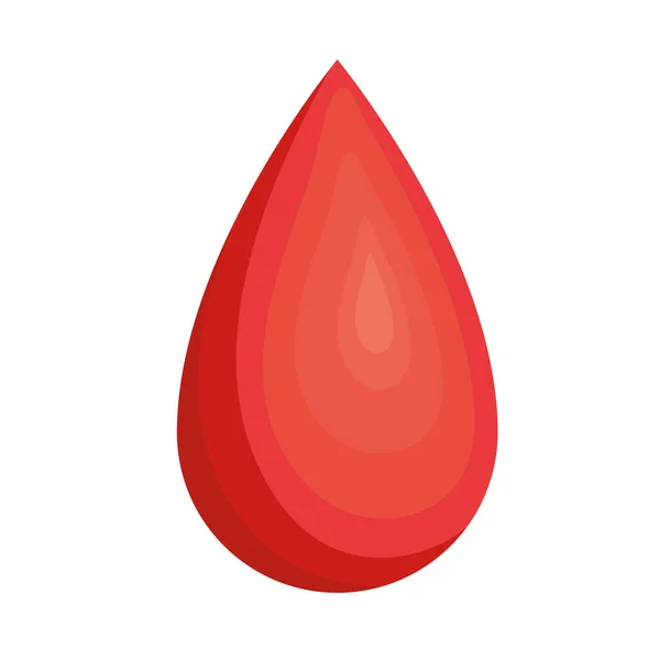 Goccia di donazione di sangue — Vettoriale Stock