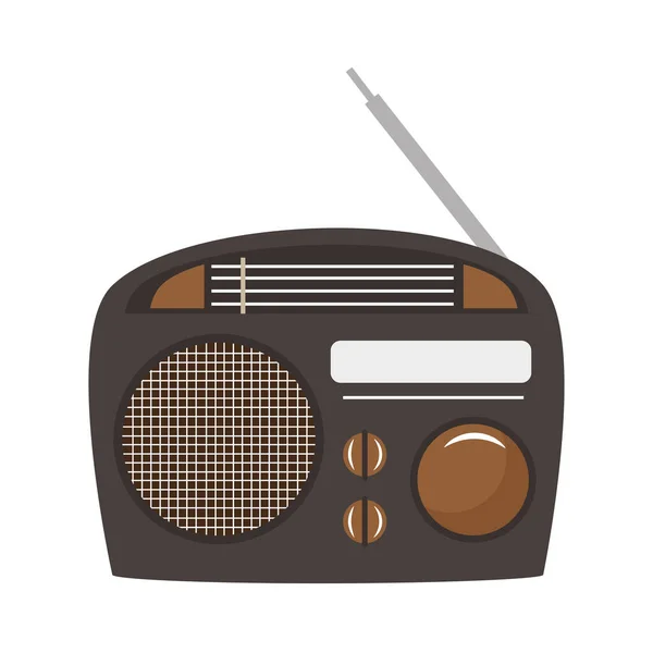 Dispositivo de radio retro — Vector de stock