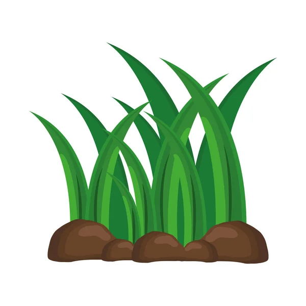 Ikona trawy trawiastej — Wektor stockowy