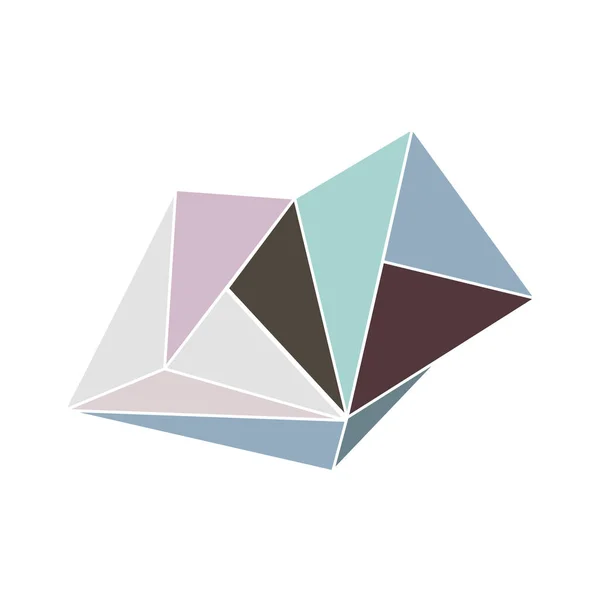 Steen kristal edelsteen — Stockvector