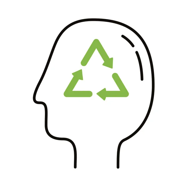 Pfeilprofil recyceln — Stockvektor