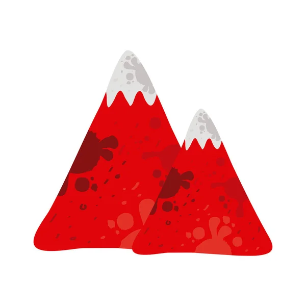 Montagne rosso canadese — Vettoriale Stock
