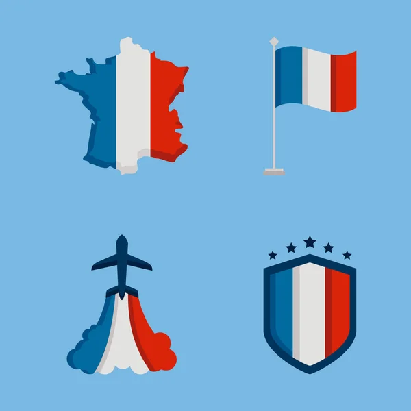 Francja ikony Bastylii — Wektor stockowy