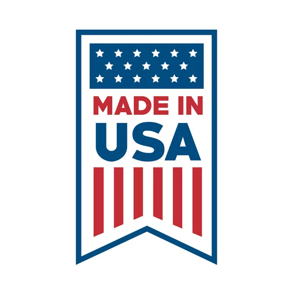 Made in usa ribbon — Stock Vector