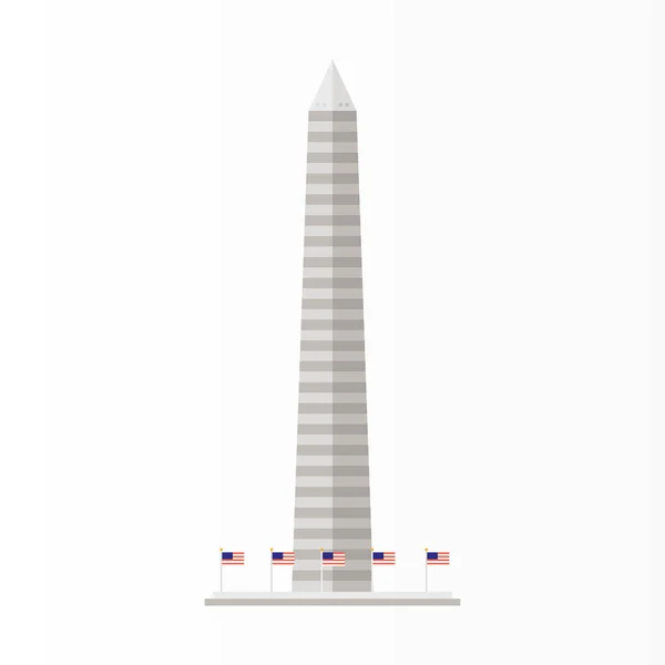 EE.UU. monumento Washington — Vector de stock