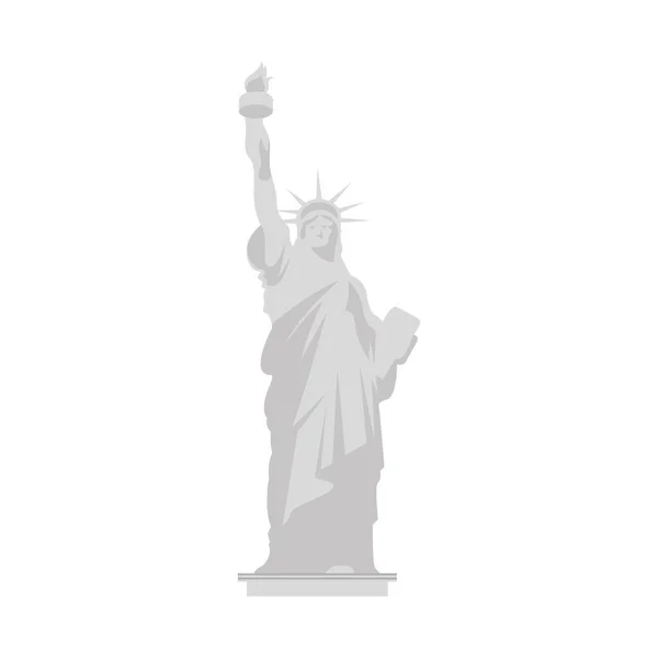 Estatua de la libertad monumento — Archivo Imágenes Vectoriales